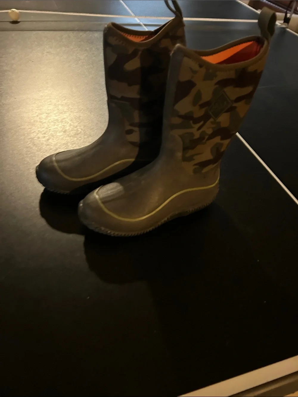 Kids' MUCK boots Camo Waterproof Rain Boots - Olive Green